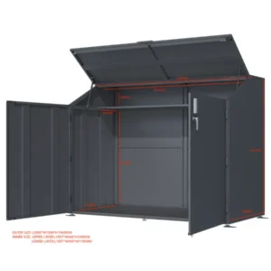 Heavy Duty Bike Shed – 2m X 1m (6.6 x 3.3m) - Image 7