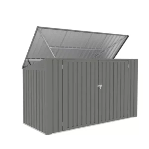 Metal Wheelie Bin Storage – 3 Bay – Durable and Spacious with Hydraulic Arms for Easy Access - Image 5