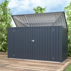 Metal Wheelie Bin Storage – 3 Bay – Durable and Spacious with Hydraulic Arms for Easy Access - Image 12