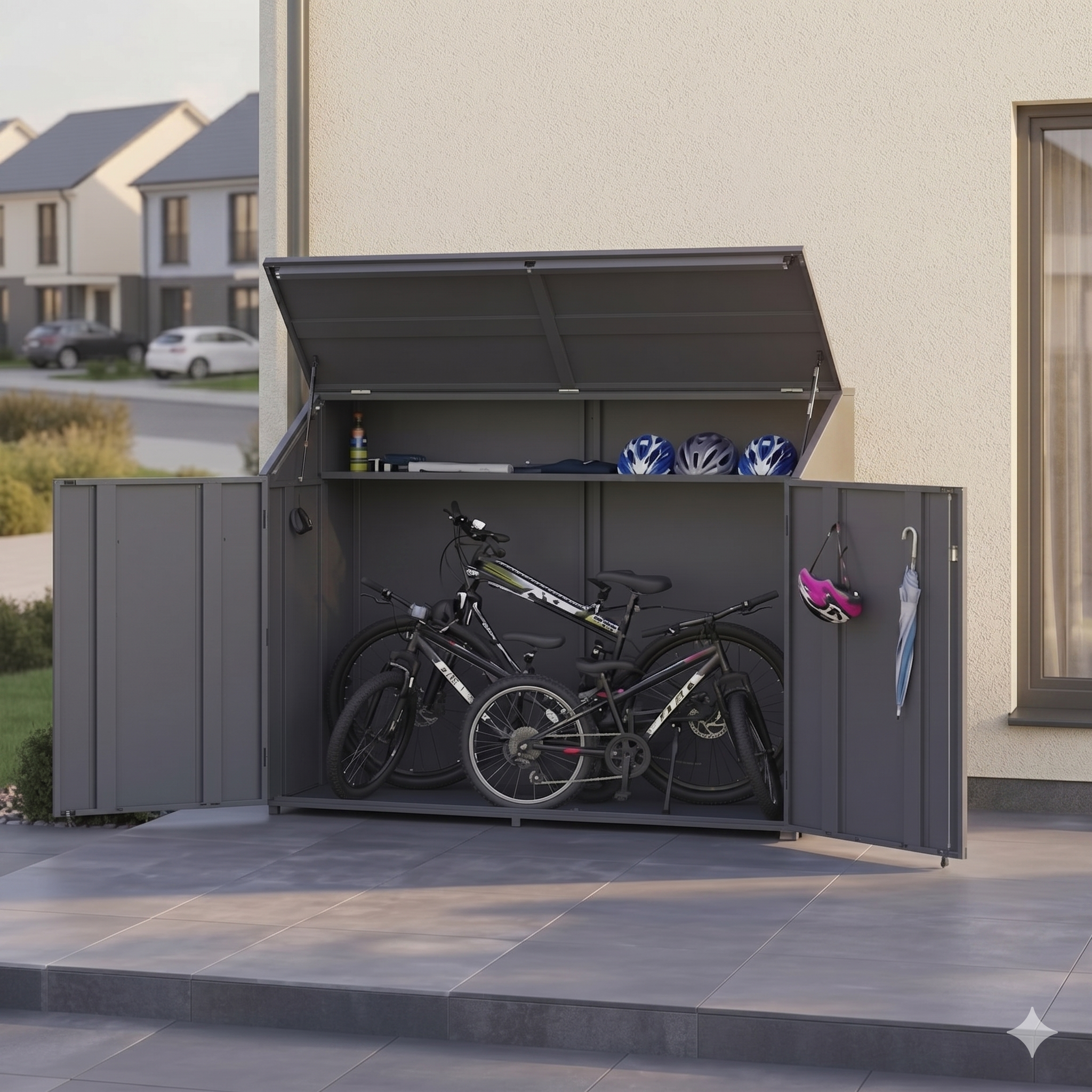 Heavy Duty Bike Shed – 2m X 1m (6.6 x 3.3m)
