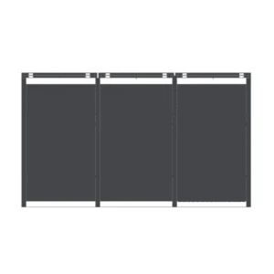Wheelie Bin Shelter Premium – 3 Bay – Grey - Image 4