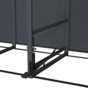 Opaque 3 Bay Premium Bin Shelter - Image 6