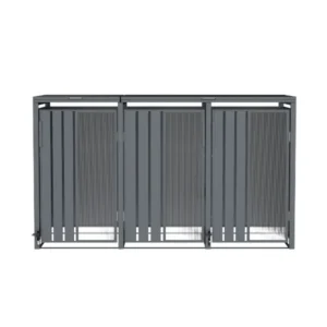 Opaque 3 Bay Premium Bin Shelter - Image 8