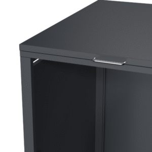Wheelie Bin Shelter Premium – 3 Bay – Wood Effect Metal Slats – Horizontal Slats - Image 4