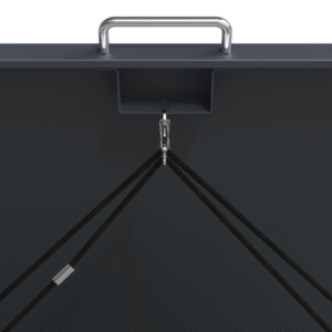 Wheelie Bin Shelter Premium – 3 Bay – Wood Effect Metal Slats – Horizontal Slats - Image 8