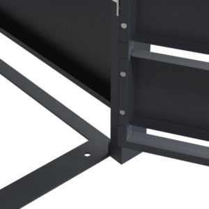 Wheelie Bin Shelter Premium – 3 Bay – Wood Effect Metal Slats – Horizontal Slats - Image 10